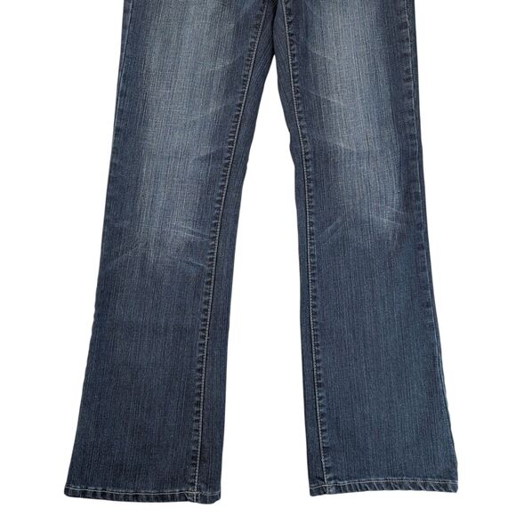 Vigoss Boot Cut Jeans Juniors Size 9 Blue Denim Rhinestone Pockets - Picture 12 of 16